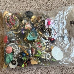 Jewelry Pieces and Parts Junk Lot